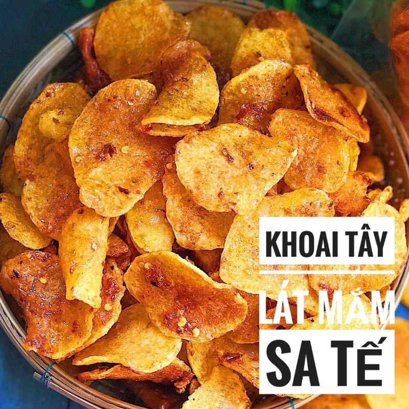Khoai Tây sấy lắc các vị  giòn tan, siêu ngon  - đặc sản Đà Lạt 500g