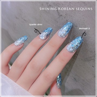 1 Lọ Sơn Móng Tay Màu Đỏ / Xanh Dương gradient