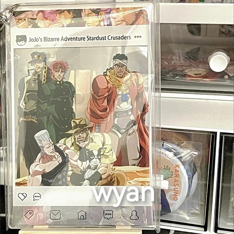 Móc Chìa Khóa Bằng Acrylic Hình Nhóm Nhạc Nữ JoJo Bizarre Adventure