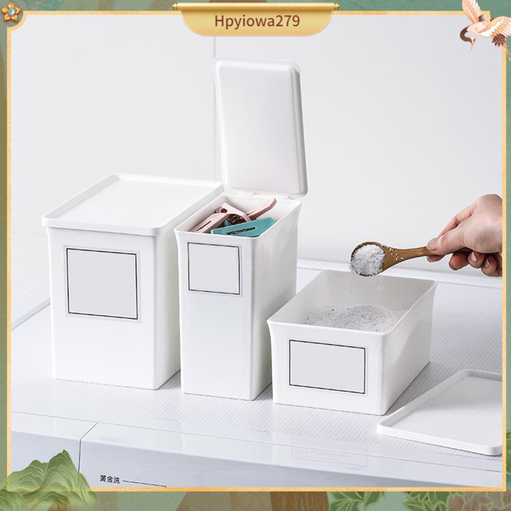 Ilikebag Hộp Đựng Bột Giặt Hộ Gia Đình Bảo Quản Chống Bụi Có Nắp Đậy