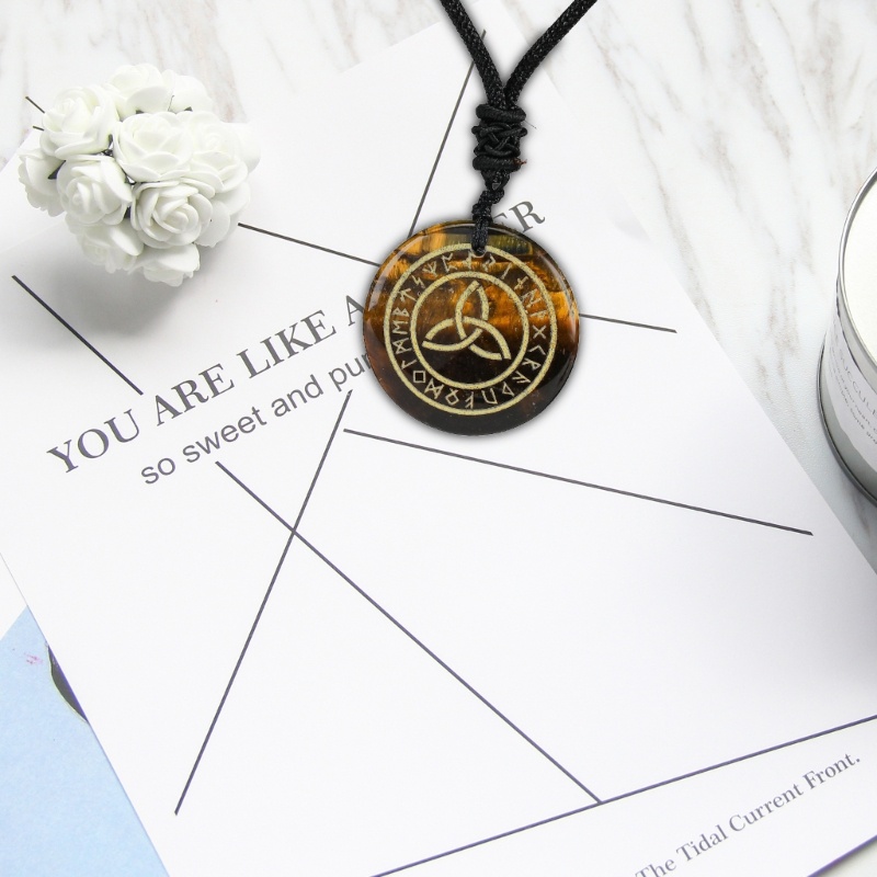 Vòng cổ Mặt Nút Thắt Theo Phong Cách Viking