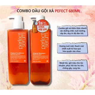 [Mẫu mới] Cặp dầu gội xả Miseen Scene 680ml