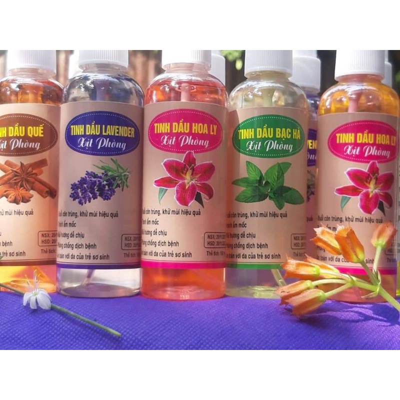 combo 20 xịt sả+20 xịt quế+20 xịt lavender 100ml ko tem