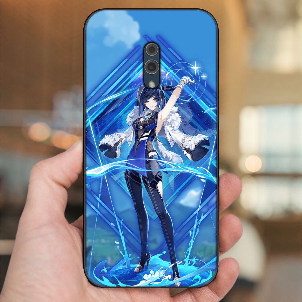 Ốp lưng Oppo K3 viền đen in hình Yelan Genshin Impact