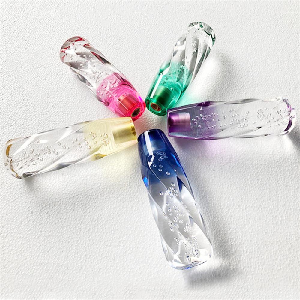 Núm Gạt Cần Số Xe Hơi 10cm M10 M8 2 Adapter B3M1 Bằng Pha Lê Trong Suốt