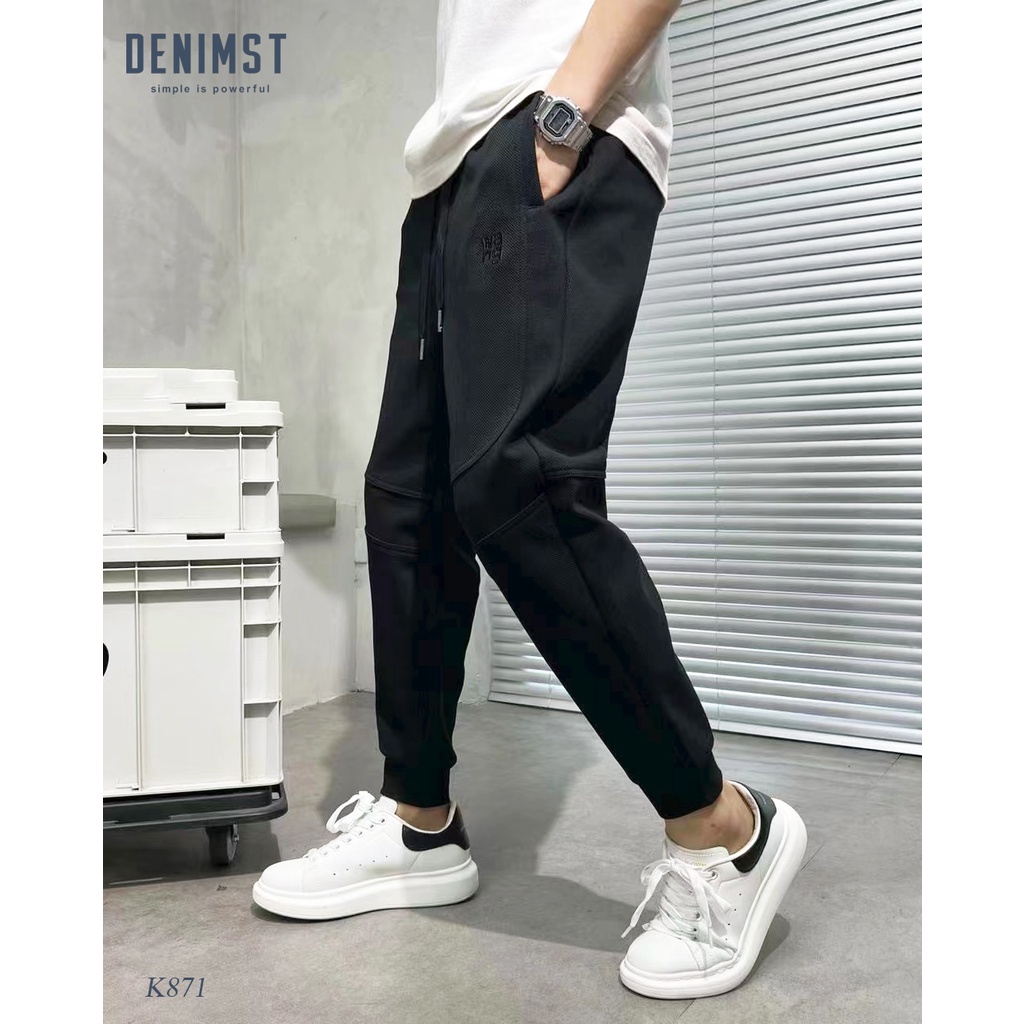 Quần jogger nỉ wang DENIMST 871, chất nỉ cao cấp dày dặn, form vừa vặn dễ mặc