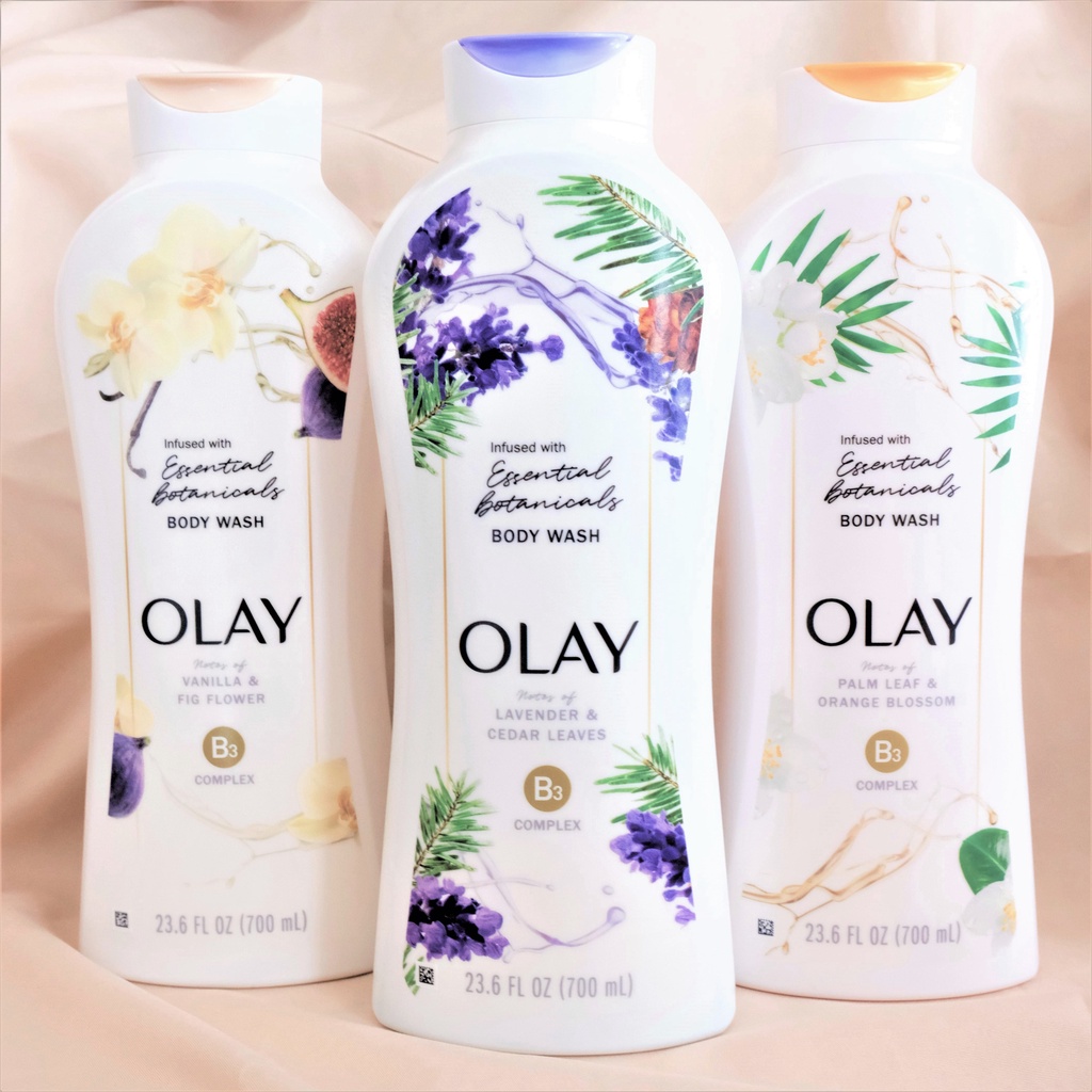 Sữa Tắm Dưỡng Ẩm OLAY Essential Botanicals Body Wash 700ml - nội địa Mỹ