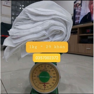 1kg khăn cân ký 30x30_trắng