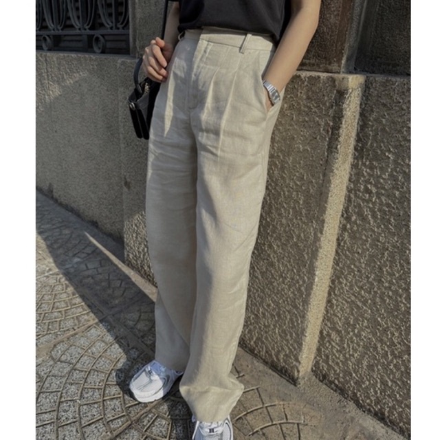 Quần Dài Ống Suông - Linen - Lee Trousers - PHUTA