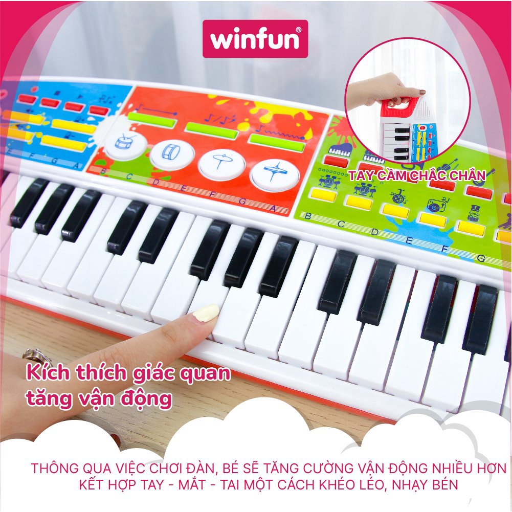 Đàn organ cho bé vui nhộn Winfun 2509 - đồ chơi phát triển năng khiếu âm nhạc