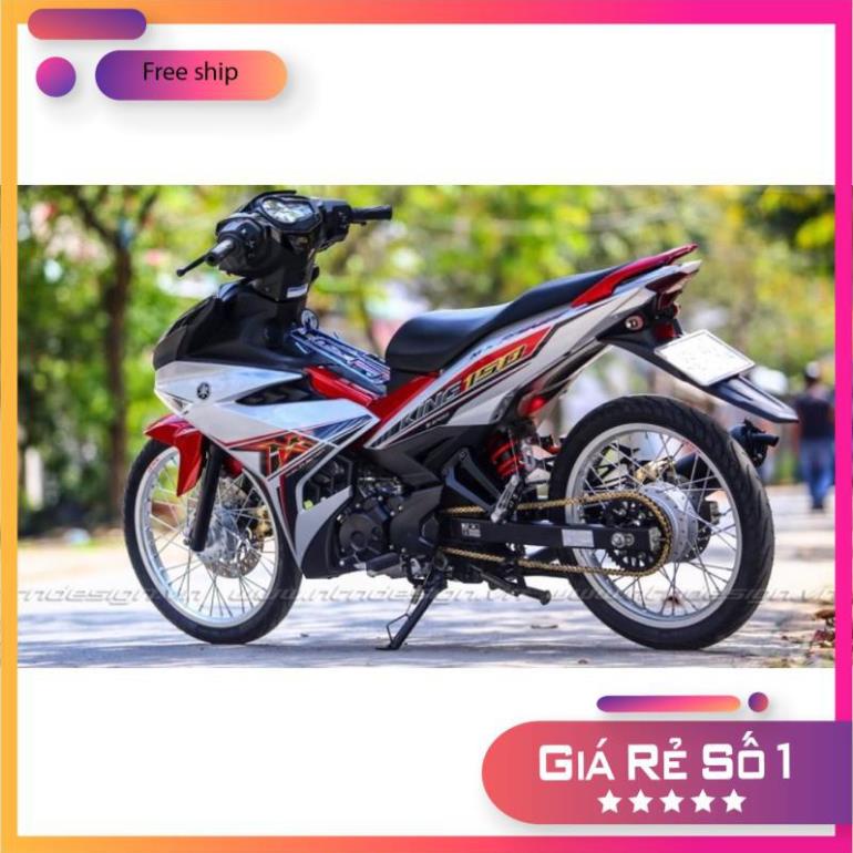 FREE SHIP + QUÀ TẶNG Tem rời xe Exciter 150 Mx king đỏ dán xe trắng