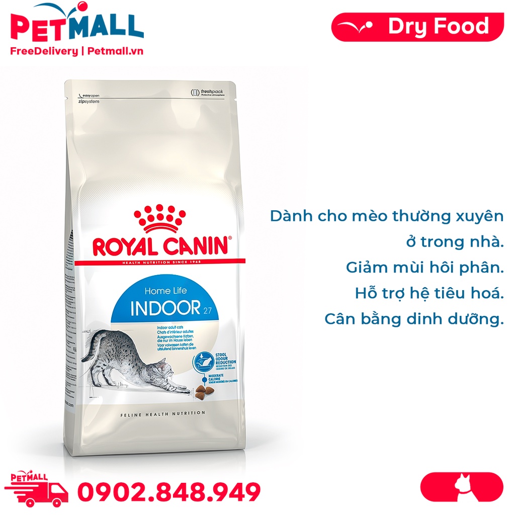 Thức ăn mèo Royal Canin INDOOR 10kg Petmall