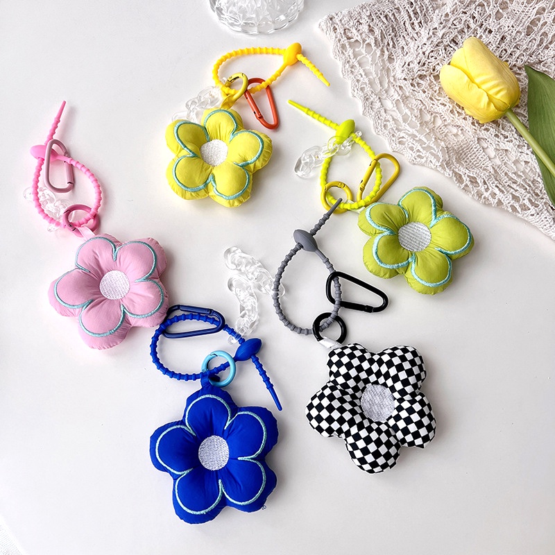 Móc Khóa Hình Bông Hoa Nhiều Màu Sắc Dễ Thương