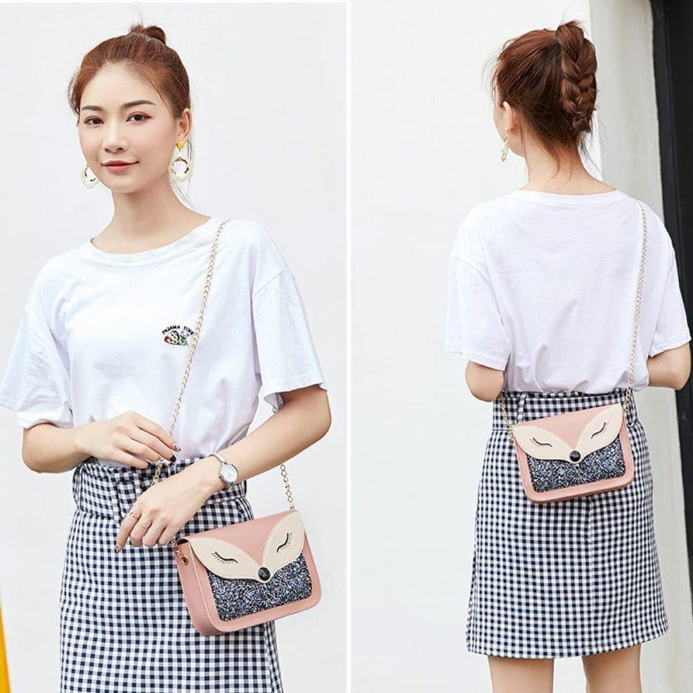 Túi Xách Mini Đính Kim Sa Lấp Lánh