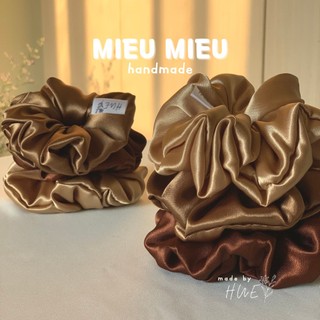 Phụ kiện tóc cột tóc scrunchies handmade chun co giãn bảo vệ tóc S1018