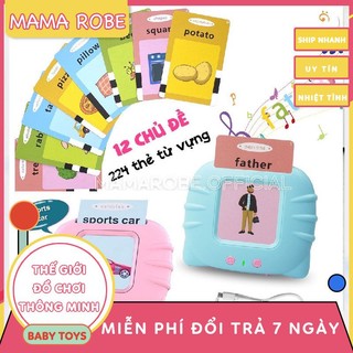 Máy Đọc Thẻ Tiếng Anh, Máy đọc thẻ Flashcard Song Ngữ Anh _ tiếng anh giáo dục sớm cho bé loại 1, 224 từ vựng