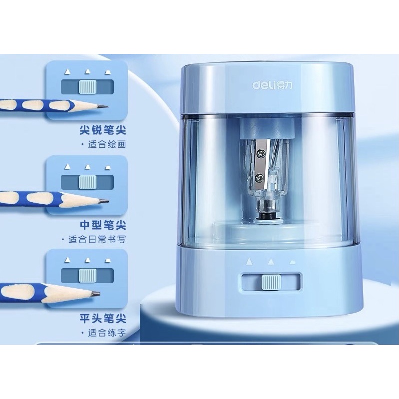 Gọt Bút Chì Tự Động DeLi Hiện Đại Màu Sắc Bắt  Màu Ngẫu Nhiên