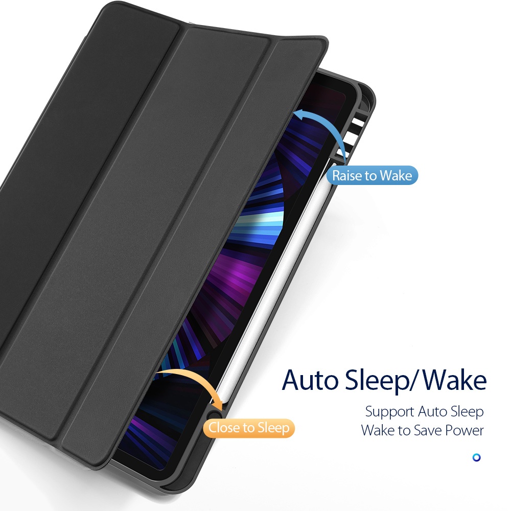 [Chính Hiệu DUX DUCIS] Bao da iPad PRO 11&quot; 2020/ M1 2021/ M2 2022 OSOM Series Khay Dẻo Da PU Trơn Có Khay Bút