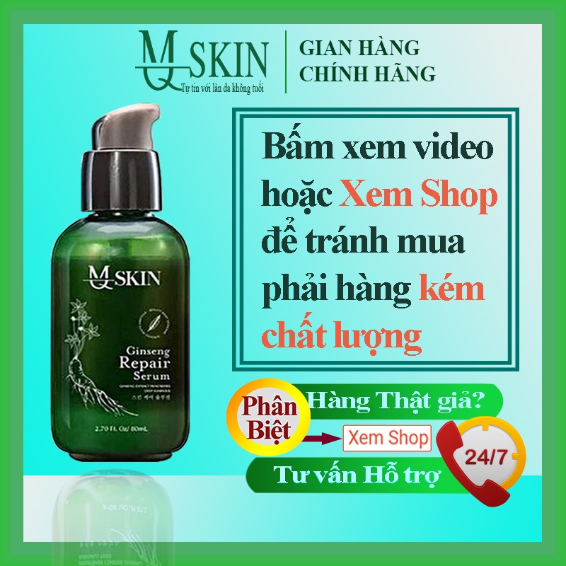 Serum thay da nhân sâm MQ Skin chính hãng giúp tái tạo da, ngăn ngừa nám tàn nhang và mụn