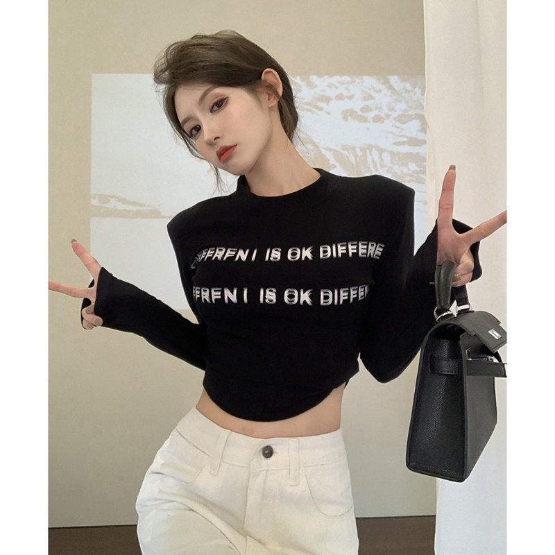 NRVP Áo Thun Nữ Dài Tay Dáng Rộng Phong Cách Hàn Quốc Mới