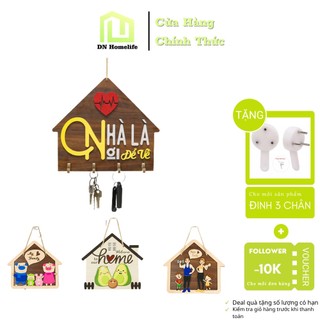 Bảng gỗ decor trang trí NGÔI NHÀ HẠNH PHÚC Siêu dễ thương