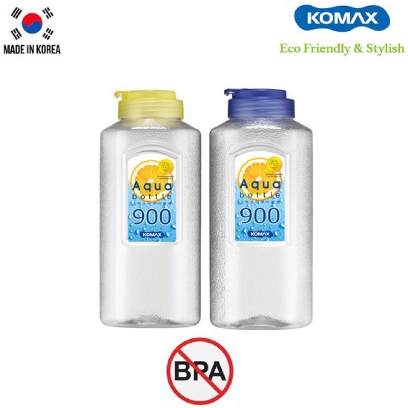 Bình nước nhựa AQUA BOTTLE Hàn Quốc KOMAX 900ml-20308