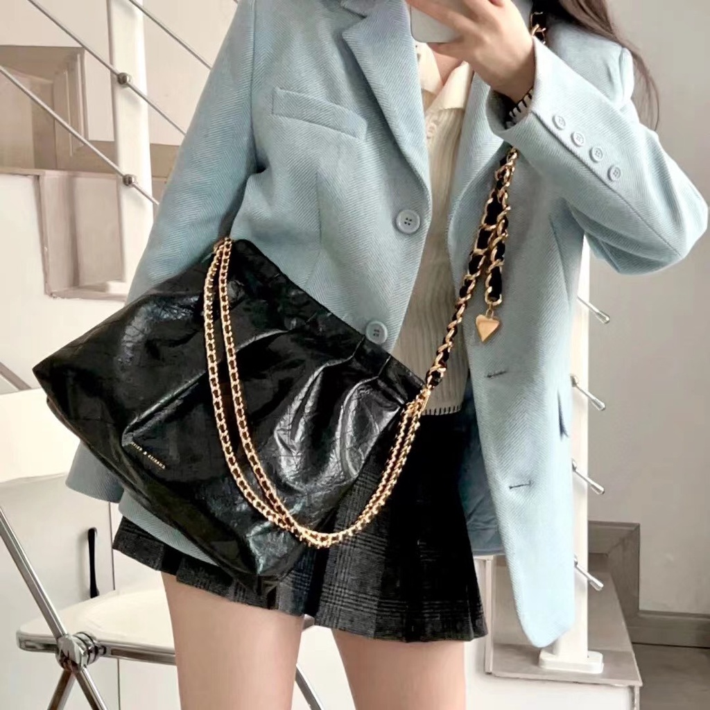 Túi Xách Thiết Kế Mới Cao Cấp Thời Trang Dành Cho Nữ 40671449 Túi Xách Cỡ Lớn Phối Dây Xích Thời Trang Cho Mẹ Và Bé