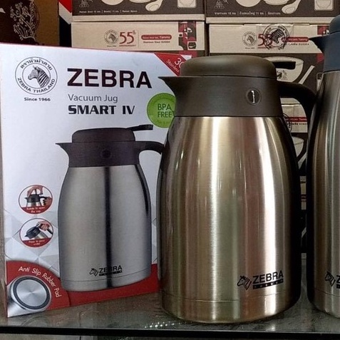 Bình giữ nhiệt Inox Smart IV 2L Zebra có quai và vòi rót - 112943 - LOẠI MỚI