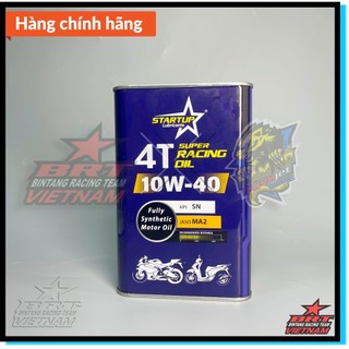 NHỚT STARTUP 10W-40 (Lon 1L) DÀNH CHO XE MÁY-BRT- Hàng chính hãng