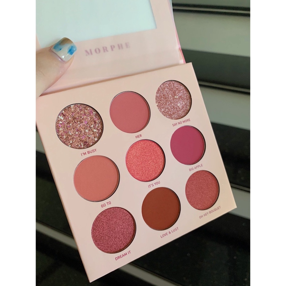 Bảng phấn mắt Morphe 9P Petal Passion 9 ô tone hồng đẹp mê TRANCI