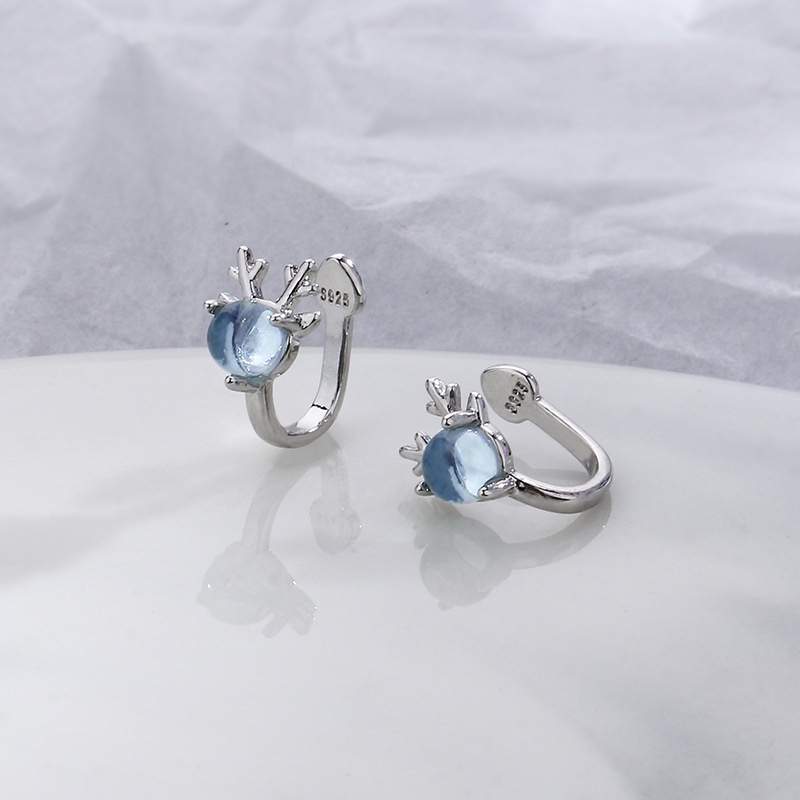 Kẹp tai Kiểu Hàn Quốc, bông tai kẹp theo phong cách Giáng sinh thời trang, không gây dị ứng bông tai, kẹp tai phụ nữ cao cấp