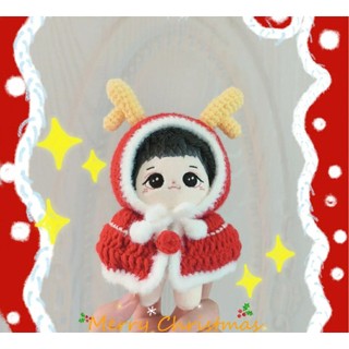 Outfit doll 10cm - Áo choàng Noel