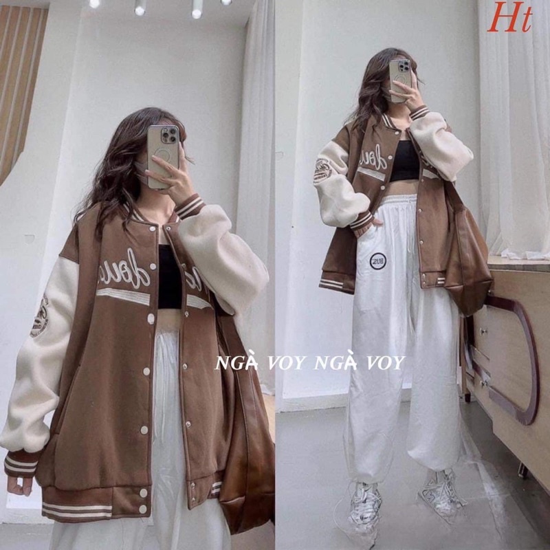 Áo bomber nỉ phối Ando H2A757