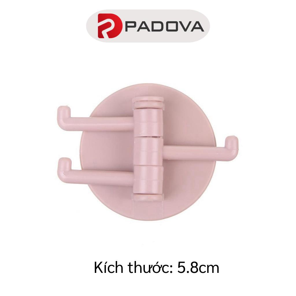 Móc Treo Đồ Dán Tường 3 Chấu Xoay Đa Năng, Tiết Kiệm Diện Tích PADOVA 8960