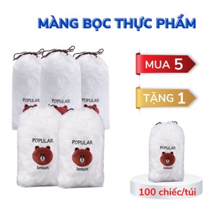 Màng bọc thực phẩm túi bọc thức ăn co giãn nilon PE bo chun siêu dai tái sử dụng an toàn tiện lợi