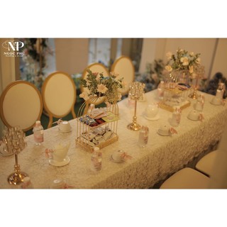 ✨ Chân Nến Bộ 3 Pha Lê Rubic ✨ Trang Trí Nhà Hàng, Khách Sạn, Quán Bar, Tiệc Cưới