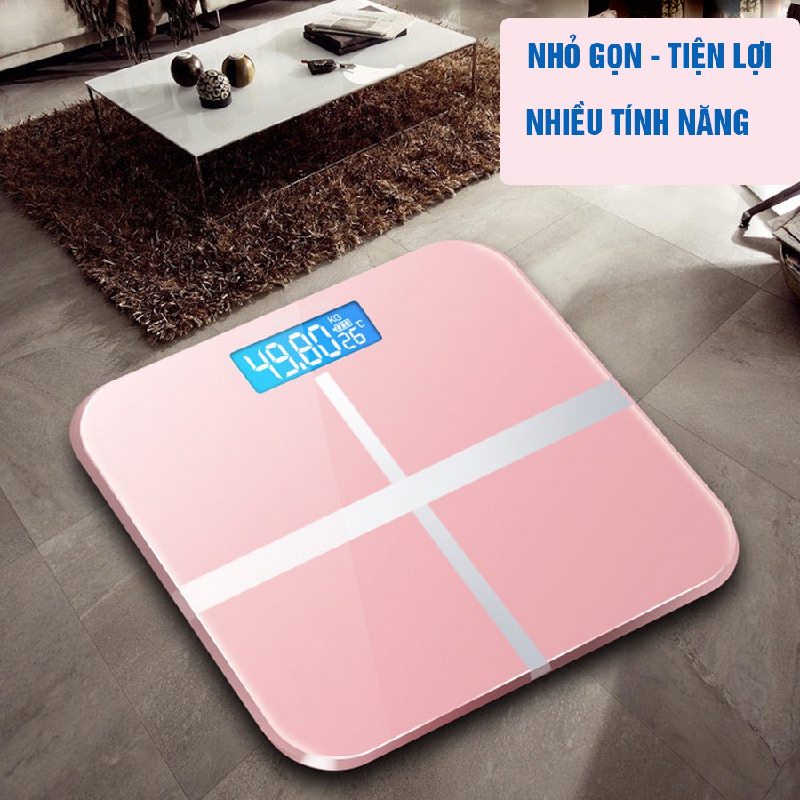 Cân Sức Khỏe Điện Tử Thông Minh - Cân Điện Tử Chữ Thập Kính Cường Lực Bảo Hành 12 Tháng
