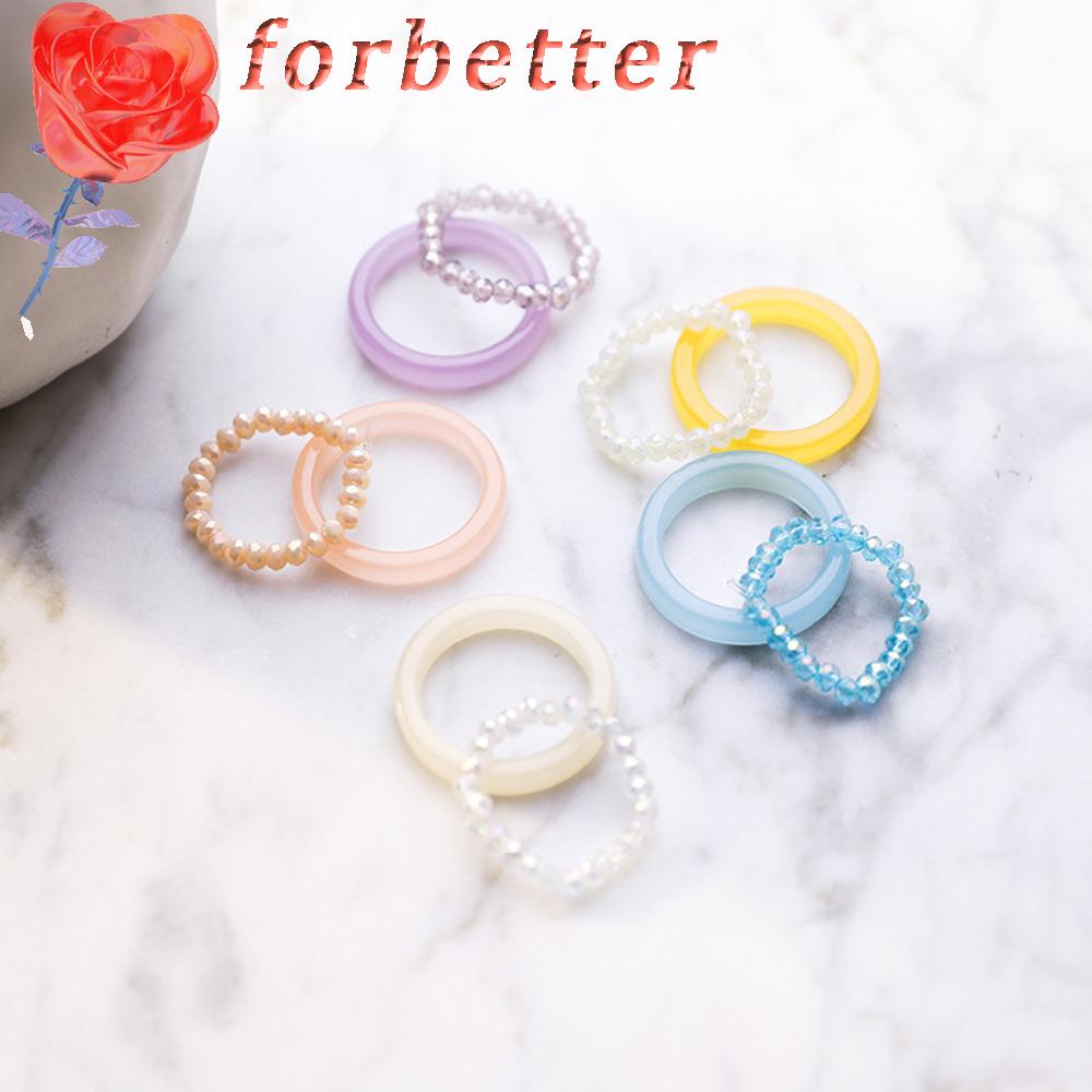 Bộ 2 Nhẫn Hợp Kim Đính Đá Kiểu Dáng Cổ Điển Cho Nữ