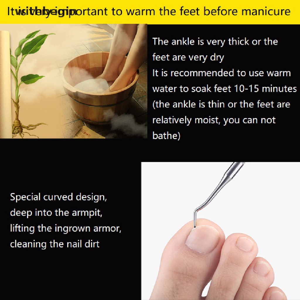 Dụng Cụ Chỉnh Sửa Móng Chân Bị Bẩn Paronychia Podia