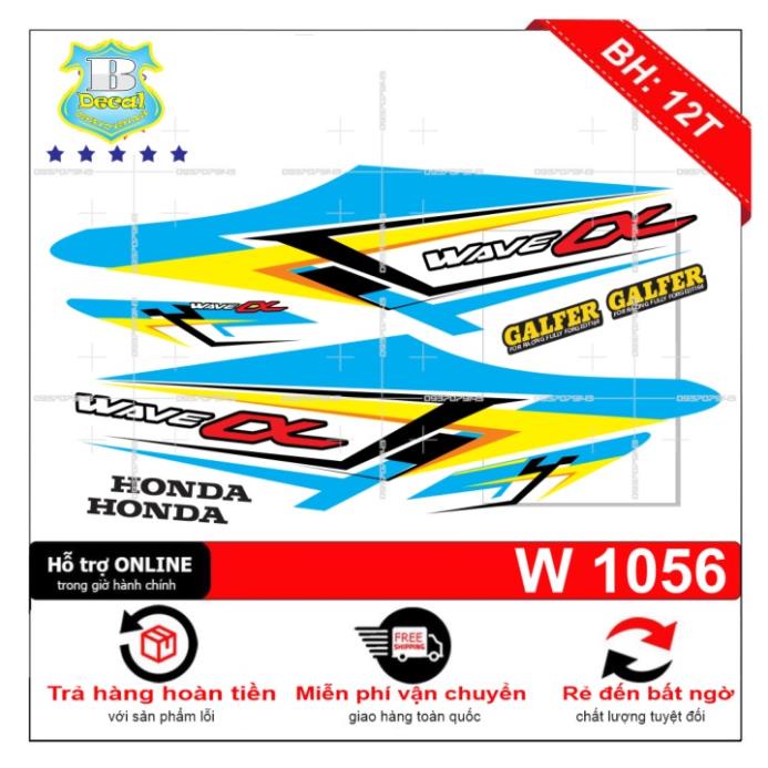 DECAL PVC 5 LỚP CHẤT LƯỢNG CAO Tem rời wave a 2016 trắng