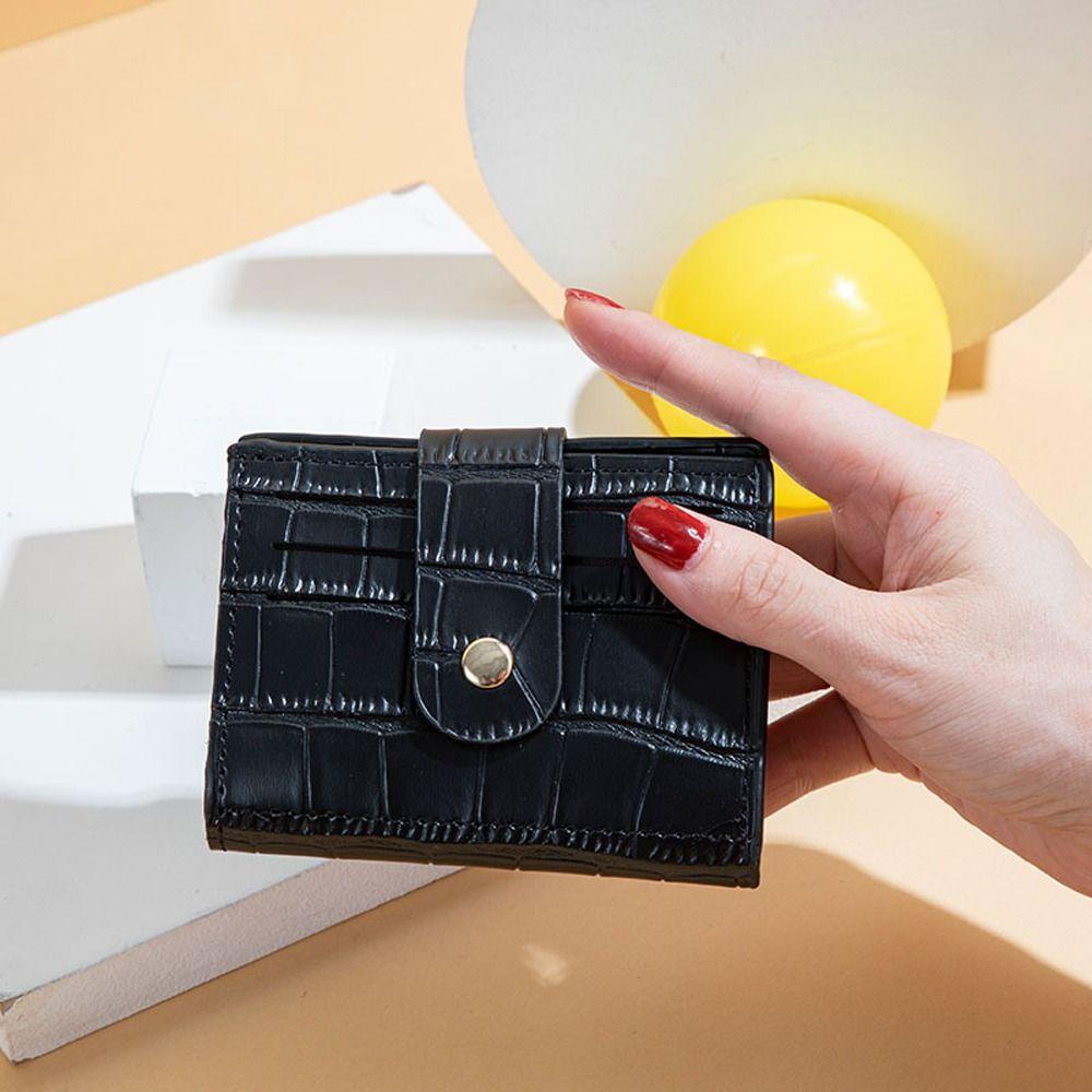 FALLFORBEAUTY Ví Ngắn Đựng Thẻ ID / Tiền Xu Thời Trang Sang Trọng Cho Nam Và Nữ