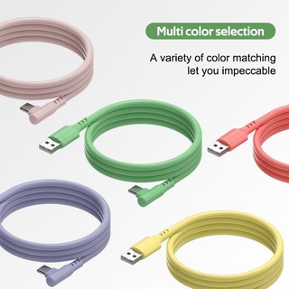 Cáp Sạc Nhanh 5A Cổng Micro USB Type C Bằng Silicon Mềm Cho iPhone