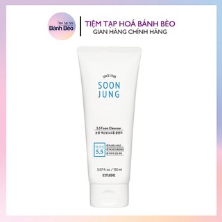 Sữa Rửa Mặt Tạo Bọt Dịu Nhẹ sạch sâu lành tính Etude House Soon Jung ph 5.5 Foam Cleanser 100ml/150ml