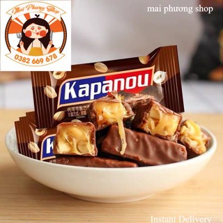 Kẹo socola hạnh nhân caramen Kapanou 400gr siêu ngon hàng sẵn