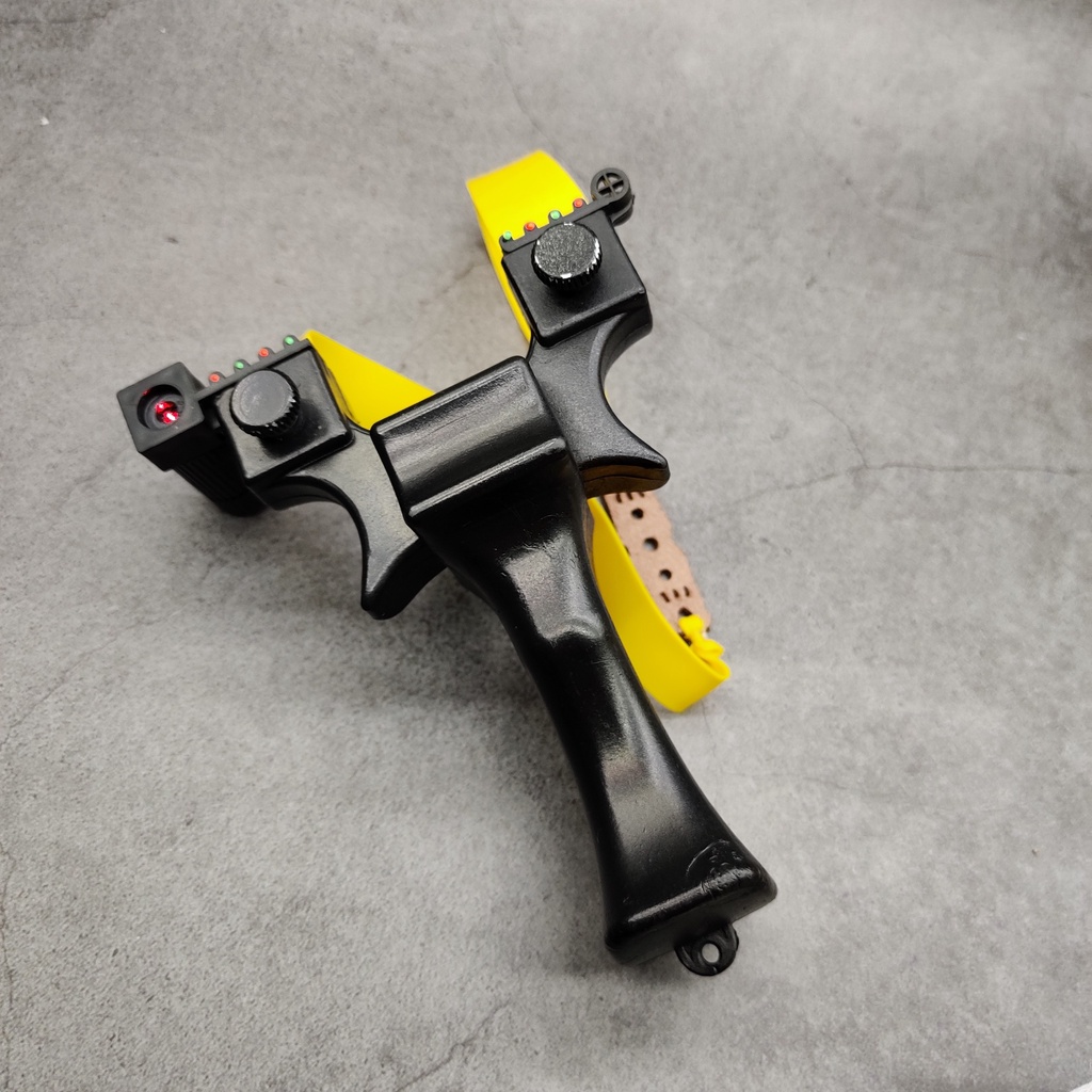 Ná Cao Su Cao Cấp Giá Rẻ, Ná Vô Song Nhựa Đen ABS Chạc 8 Chắc Chắn An Toàn - Tăng Laze Siêu Sáng và Dây Thun Ná