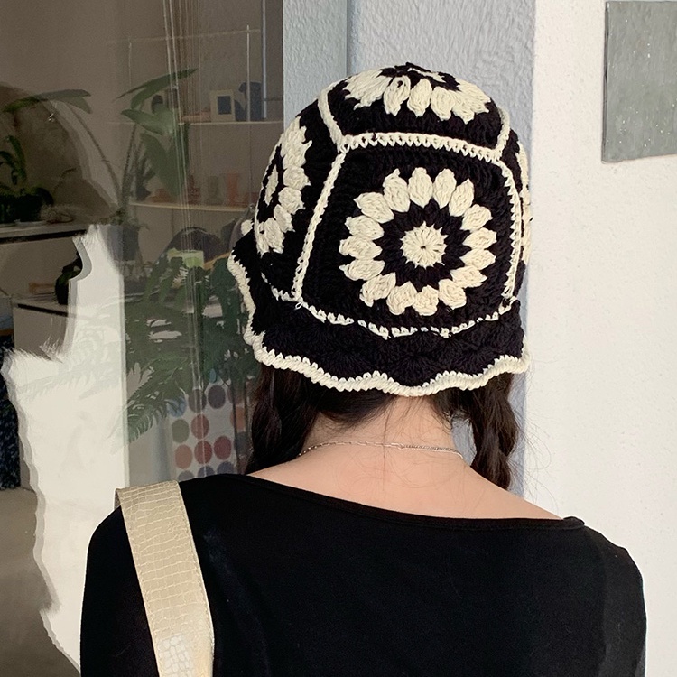 Mũ Tai Bèo Dệt Kim Họa Tiết Hoa Phong Cách Vintage Thời Trang Cho Nữ