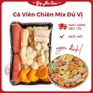Cá Viên Chiên Mix Đủ Vị - Xiên Que Ăn Vặt, Thả Lẩu - Bếp Nhà CIMI