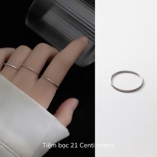 Nhẫn bạc Simple Nhẫn bạc Tiệm bạc 21Centimeters