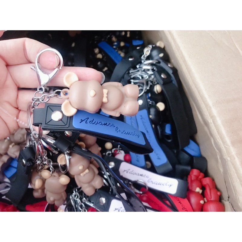 Sỉ 10 móc khoá gấu có dây