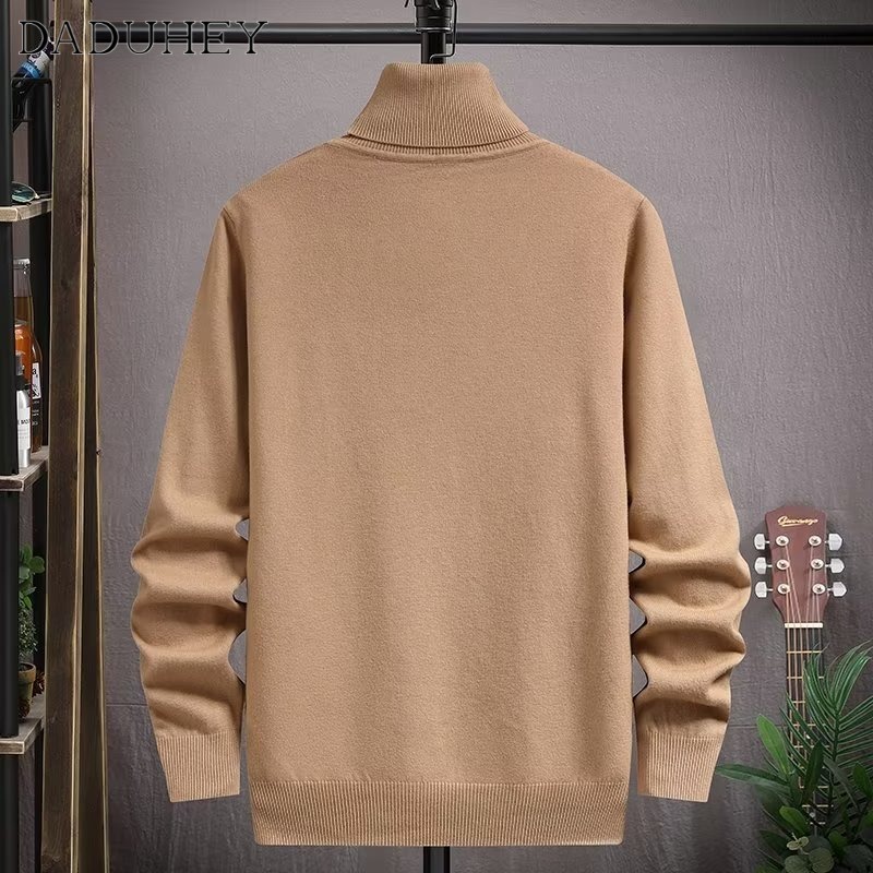 DaDuHey Men's and Women's Autumn Korean-Style Loose Solid Color Crew Neck Pullover Sweatshirt Trendy Casual Long Sleeve All-Matching Couple's Tops